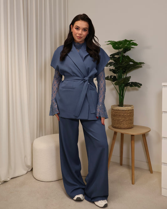 Gilet LouBo LaLunaTheLabel 62836 Blauw