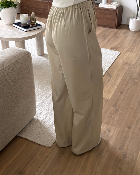 Pantalon ZoeTess LaLunaTheLabel RM-857 Beige