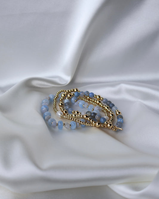 Armband Moon LaLunaTheLabel 1001 Goud-Blauw