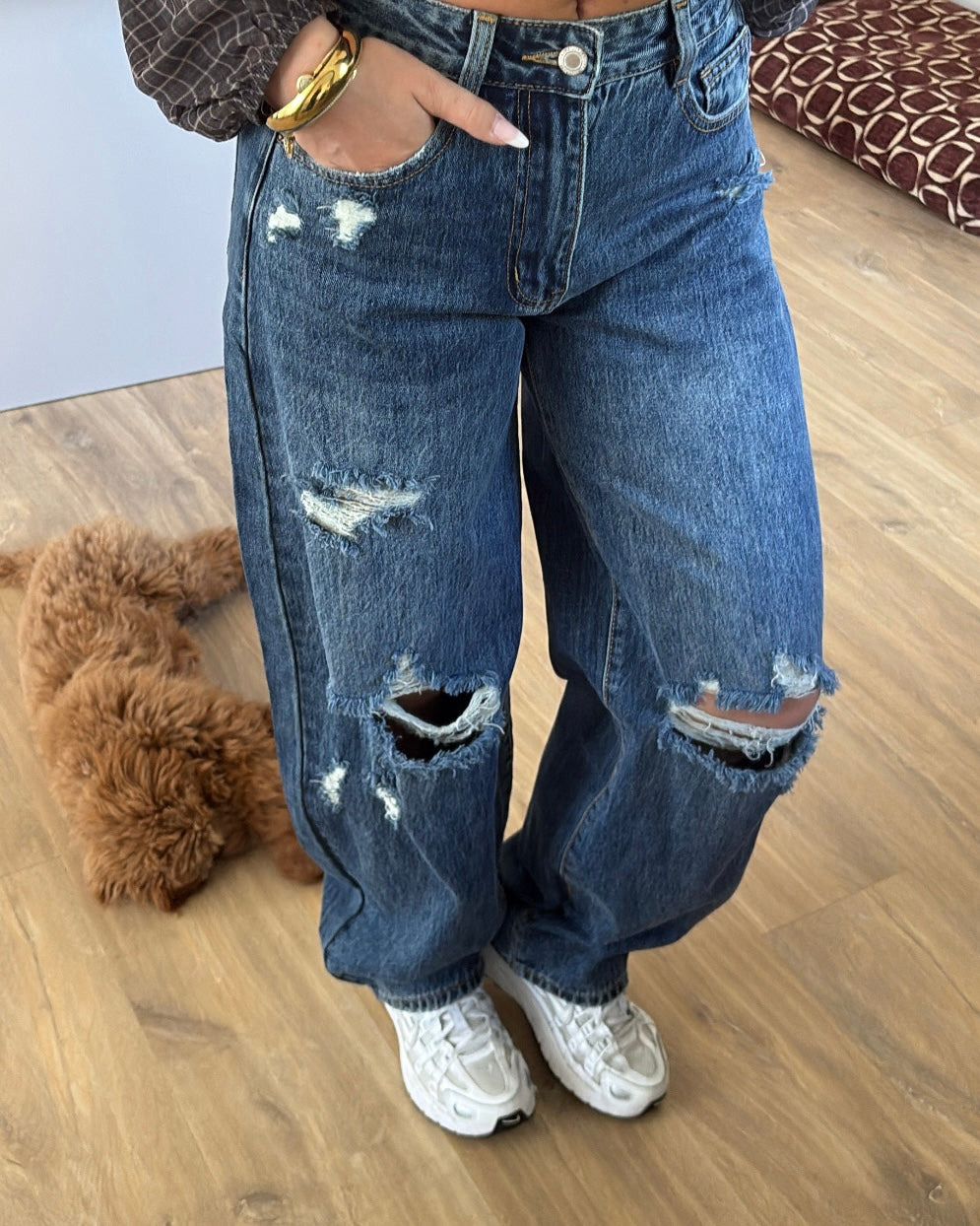 Jeans Mila LaLunaTheLabel 6064-1 Blauw