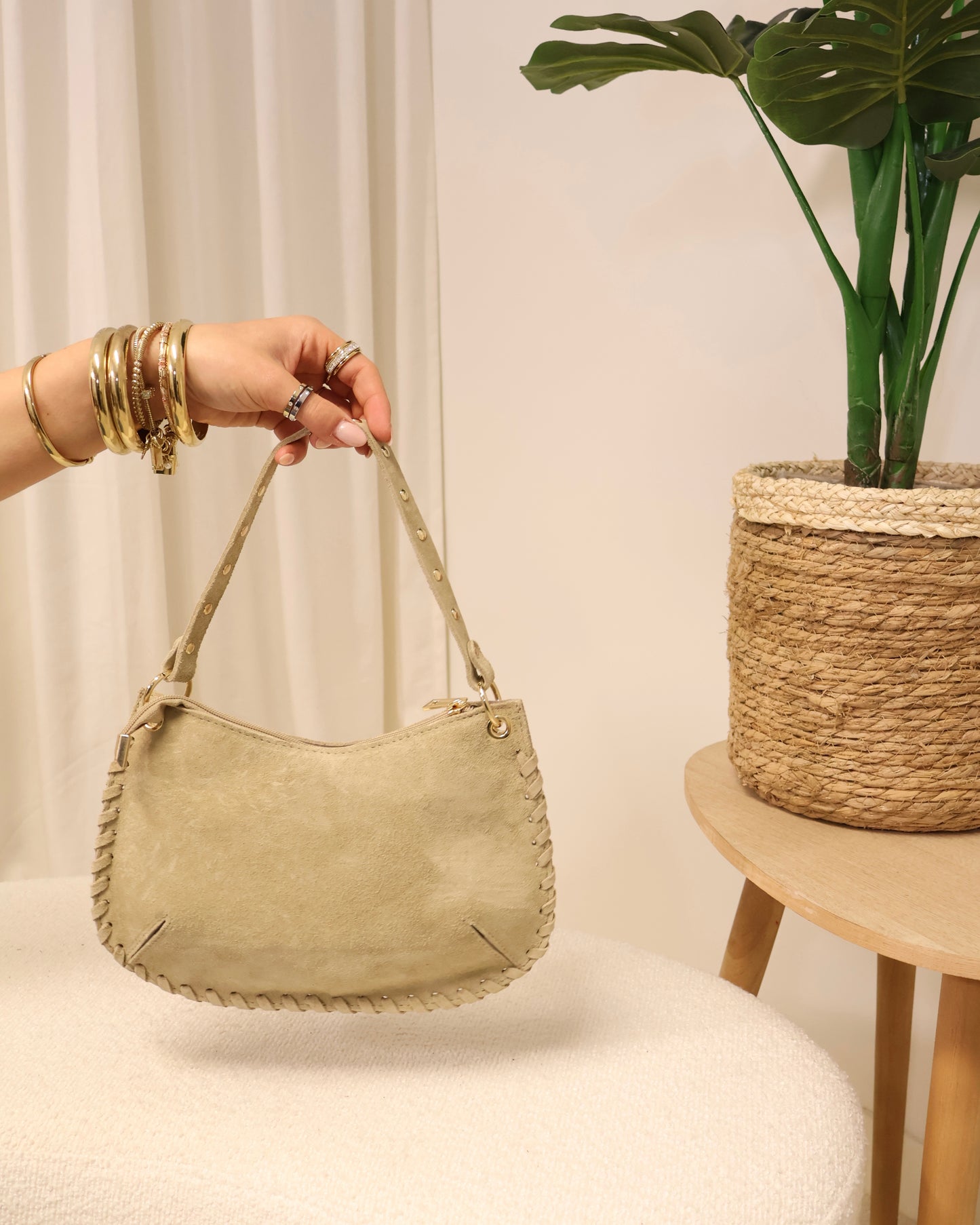 Tas Casey LaLunaTheLabel 54810 Suède-Sand