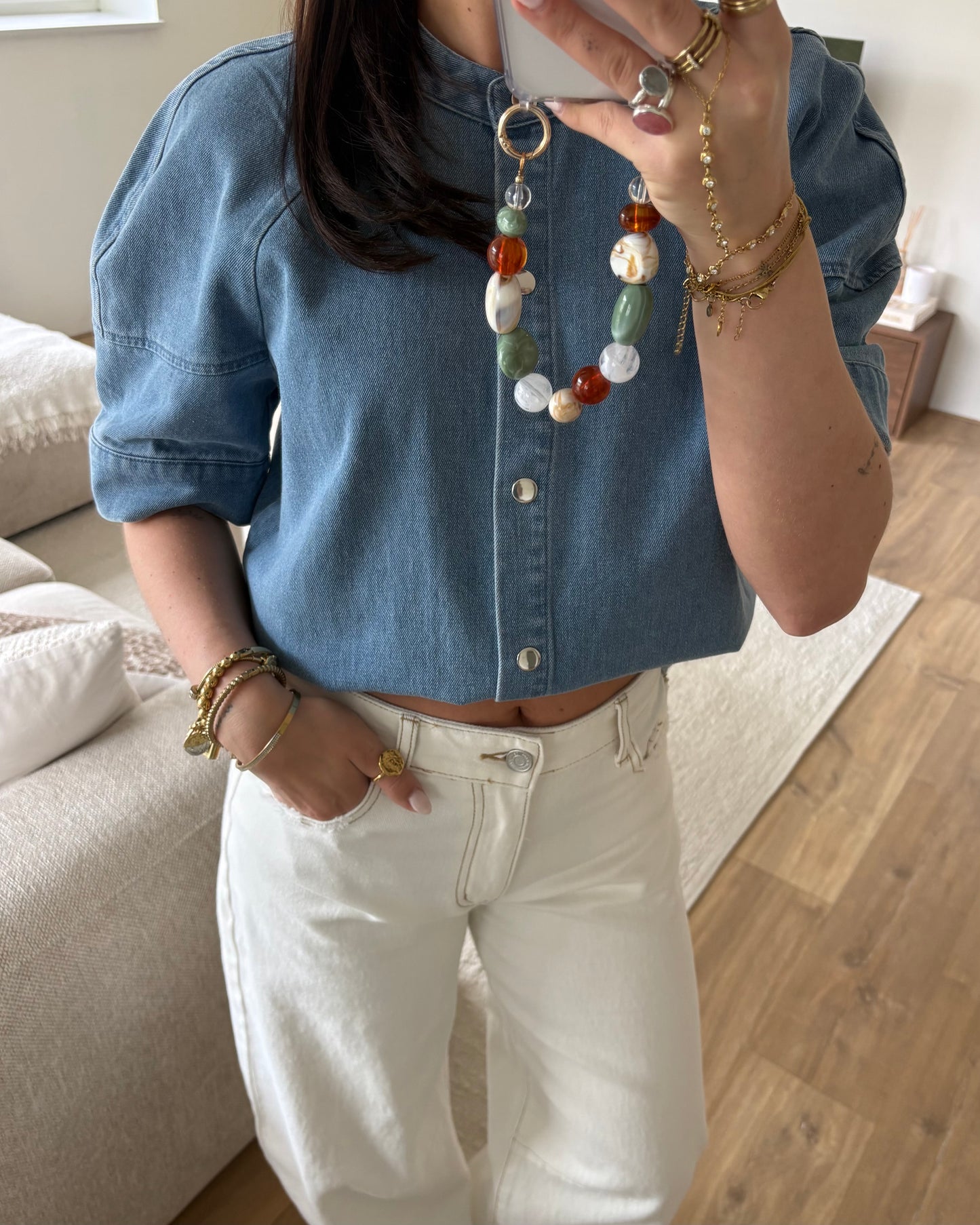 Top JeanEsmee LaLunaTheLabel C89073 Blauw