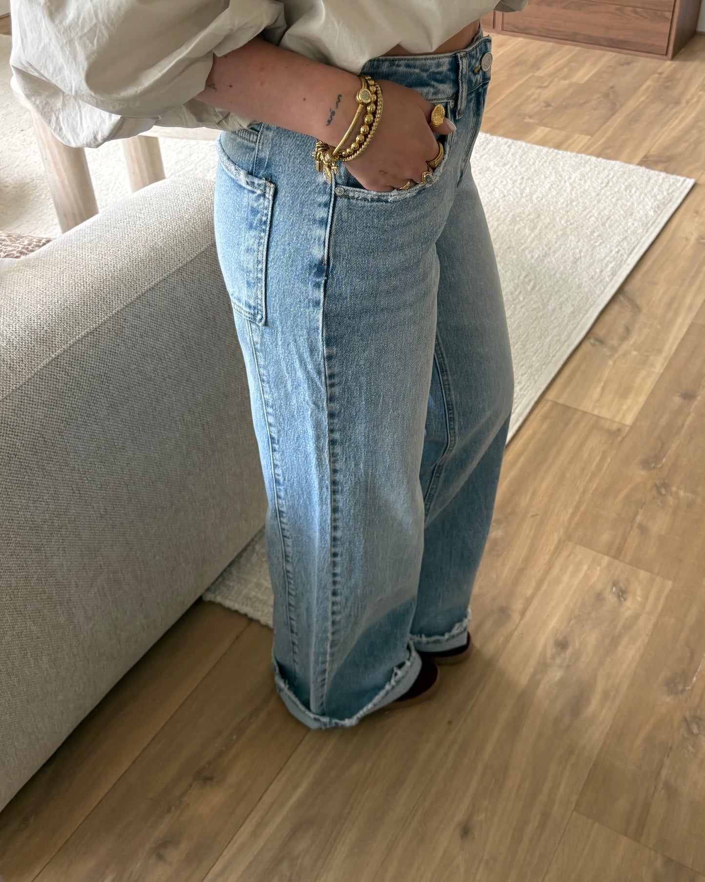Jeans EliseVera LaLunaTheLabel W3798 Blauw