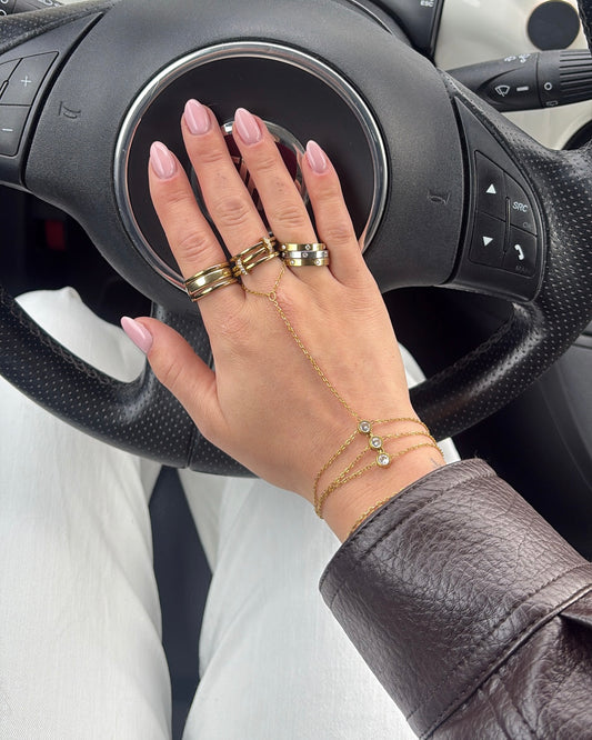 Armband Jet LaLunaTheLabel 1108 Goud