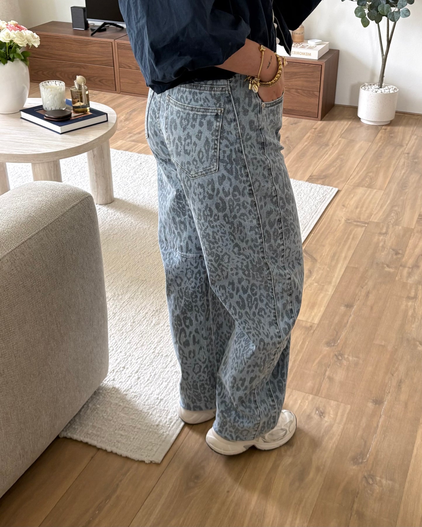 Jeans FleurLina LaLunaTheLabel Y3361-1 Blauw-Panter