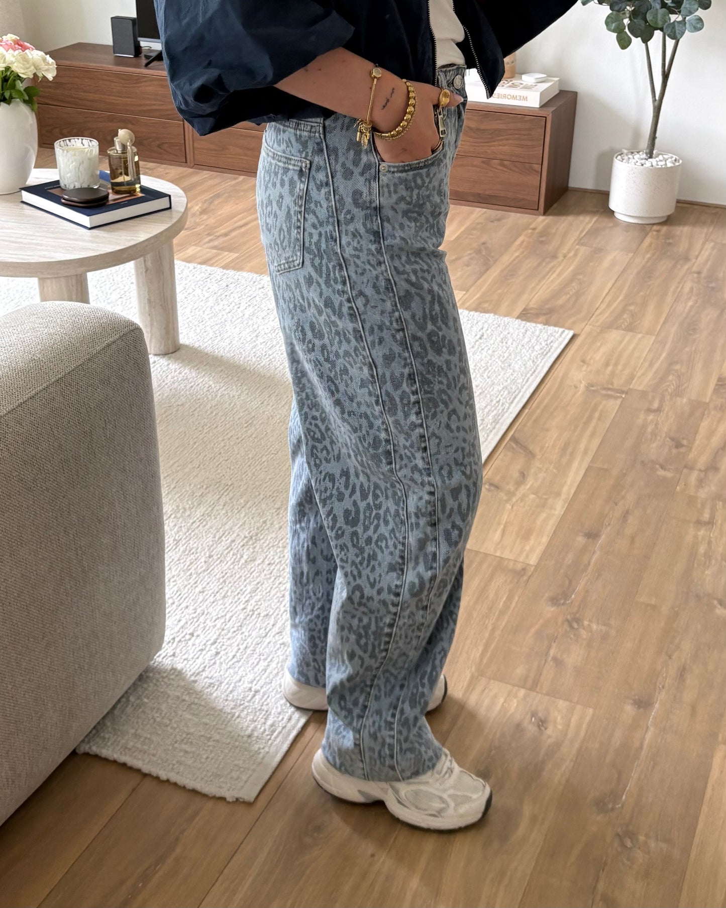 Jeans FleurLina LaLunaTheLabel Y3361-1 Blauw-Panter