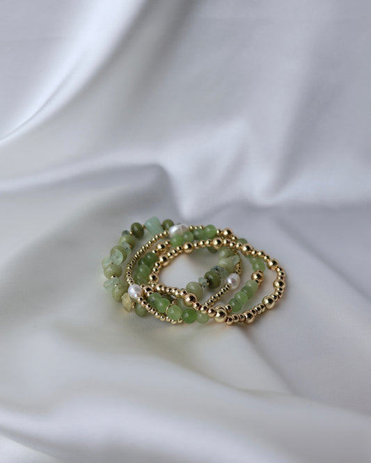 Armband Moon LaLunaTheLabel 1001 Goud-Groen