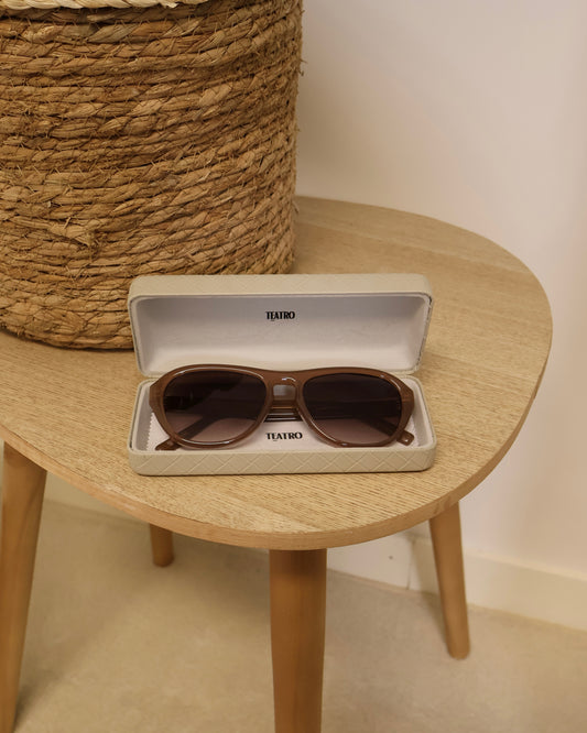 Zonnebril CapeiResin LaLunaTheLabel Mocha