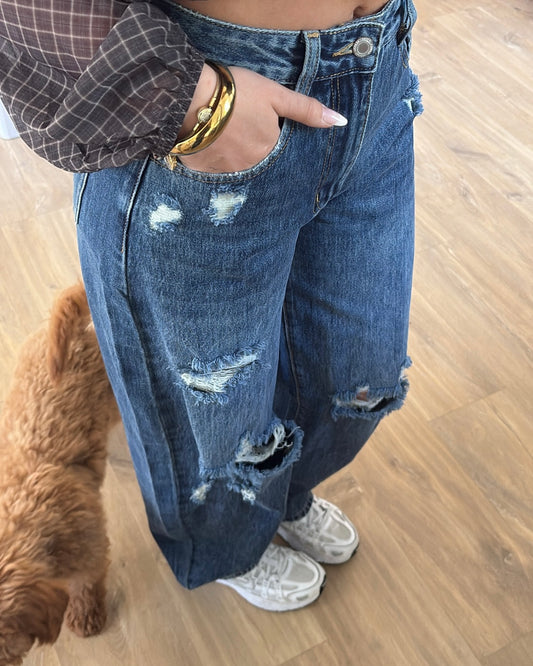 Jeans Mila LaLunaTheLabel 6064-1 Blauw