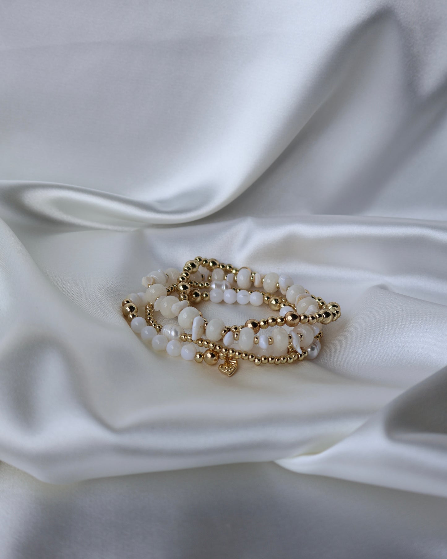 Armband Moon LaLunaTheLabel 1001 Goud-Wit