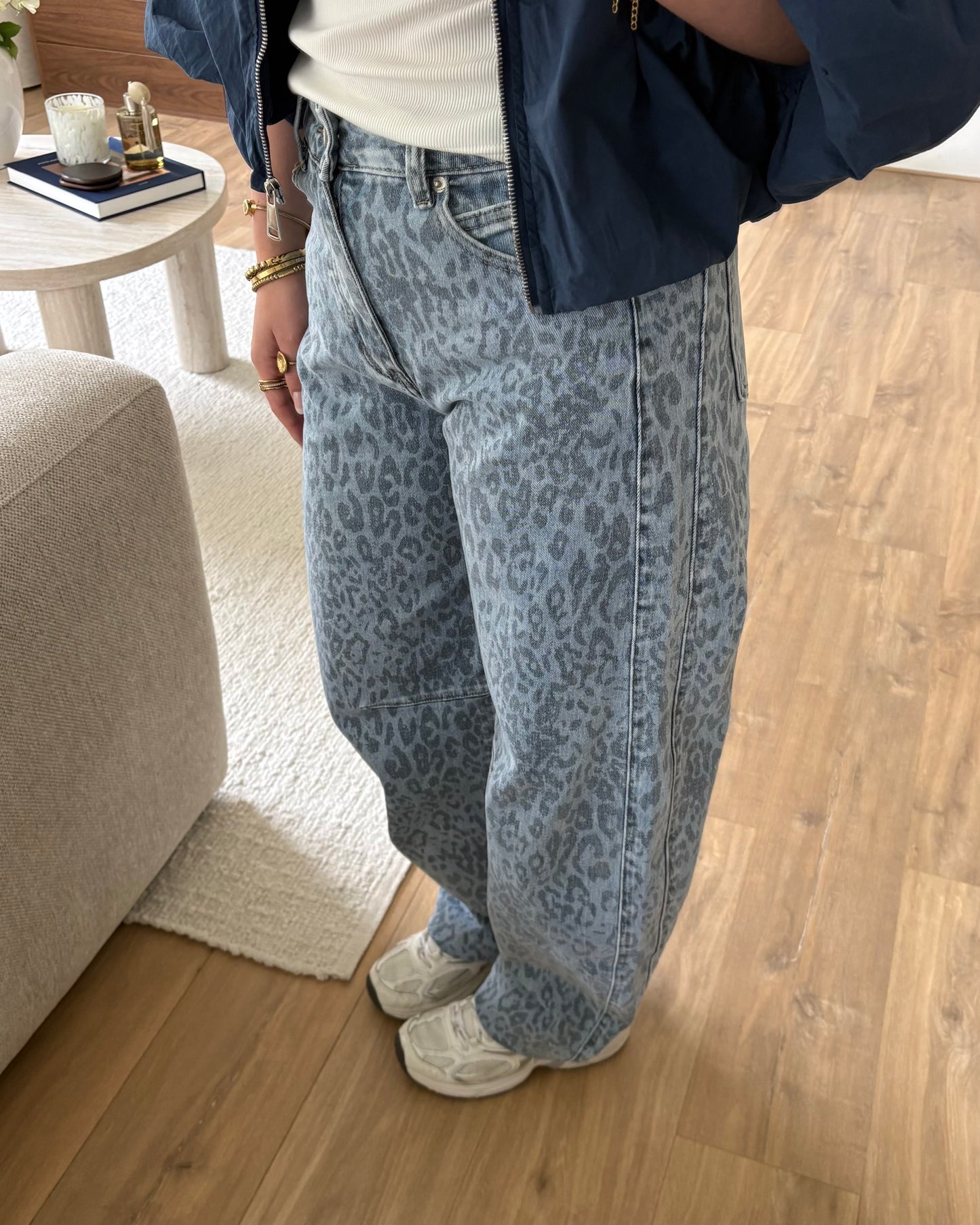 Jeans FleurLina LaLunaTheLabel Y3361-1 Blauw-Panter