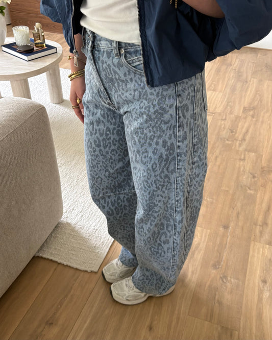 Jeans FleurLina LaLunaTheLabel Y3361-1 Blauw-Panter