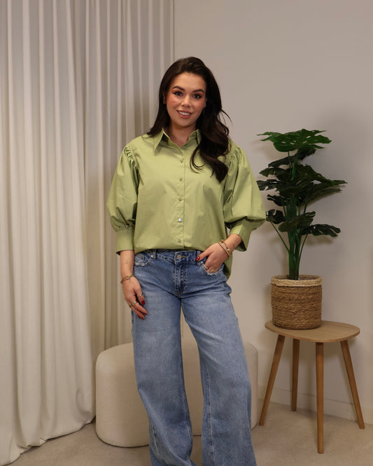 Blouse SaarLiv LaLunaTheLabel 5112 Groen