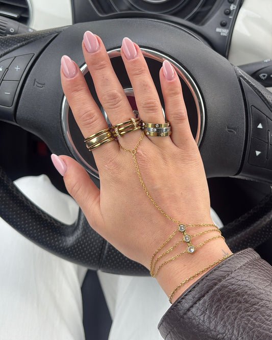 Armband Jet LaLunaTheLabel 1108 Goud