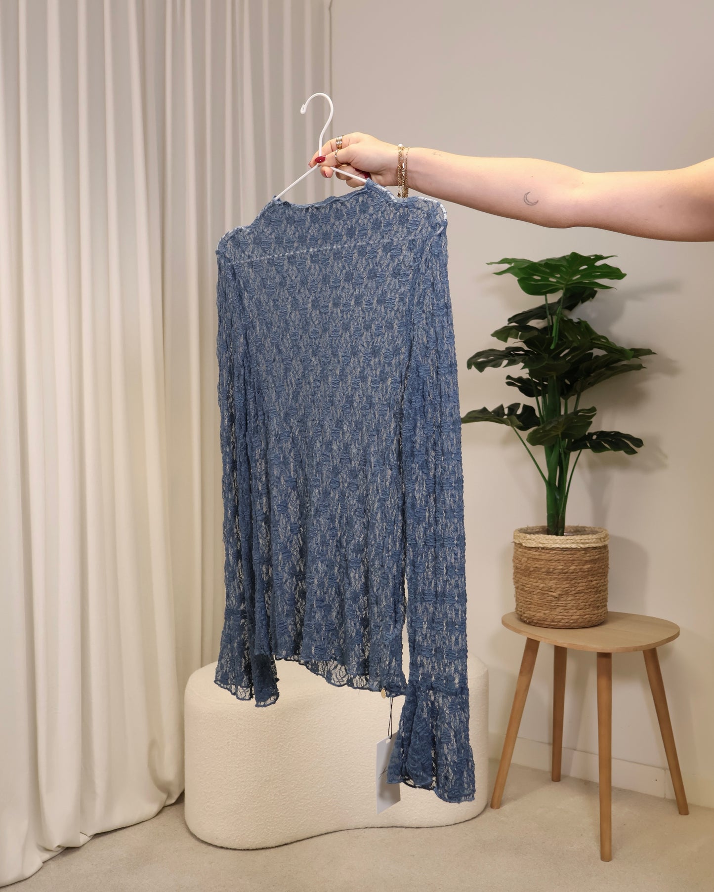 Top JunaFay LaLunaTheLabel 1089 Blauw