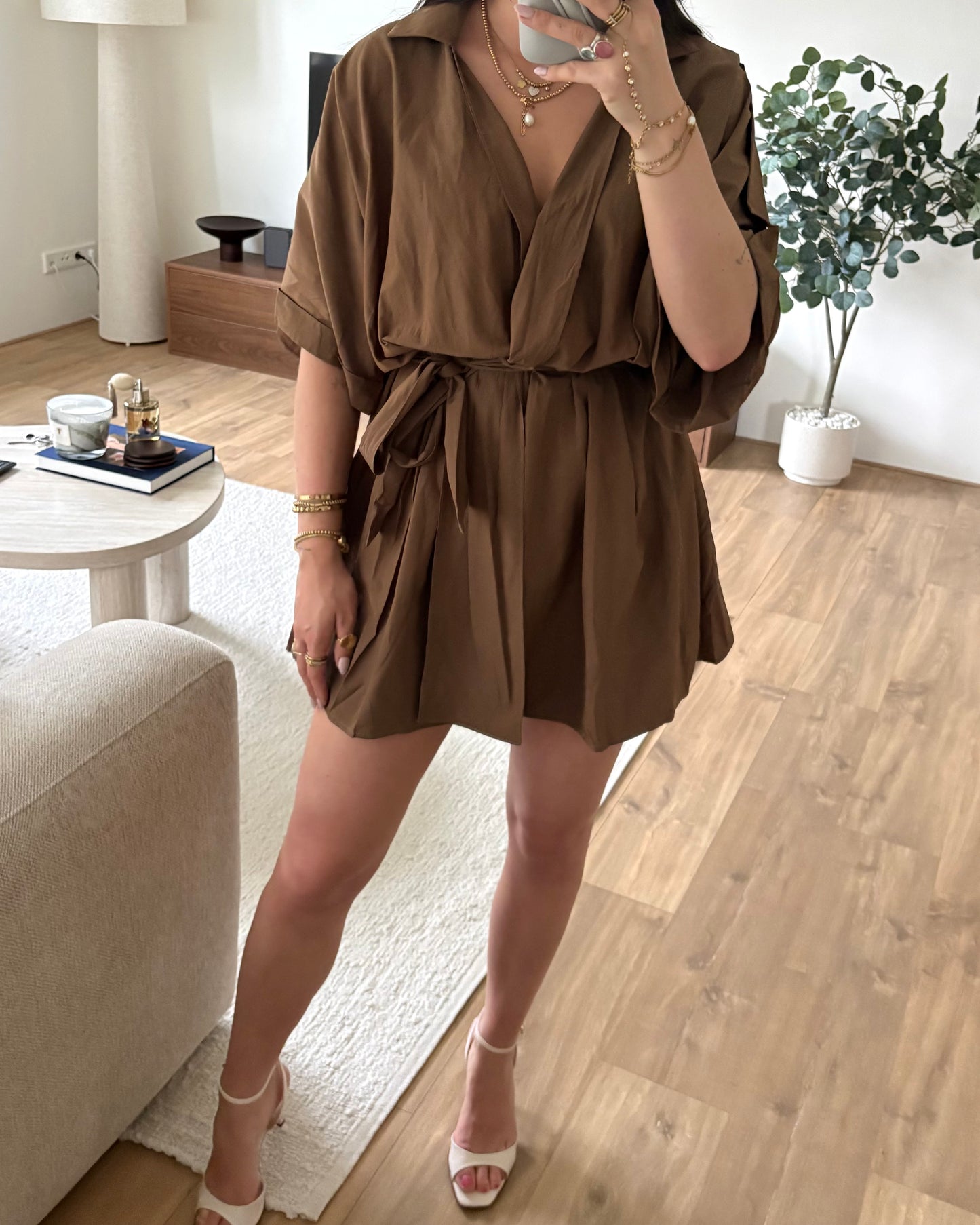 Jurk PuckKeet LaLunaTheLabel H4721 Khaki