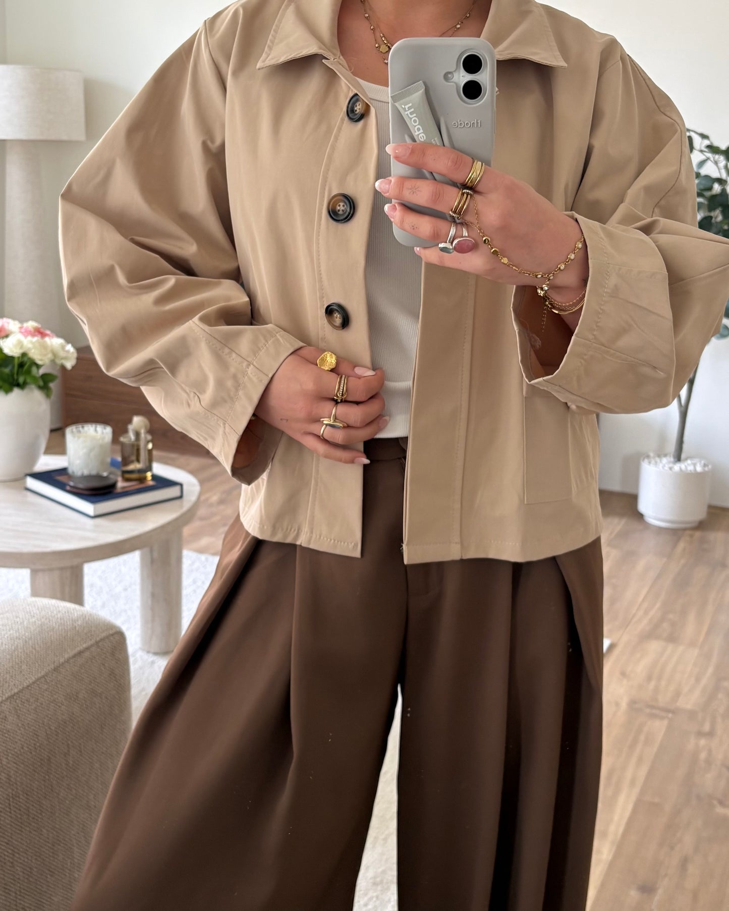 Trenchcoat KarinPien LaLunaTheLabel 5180 Beige