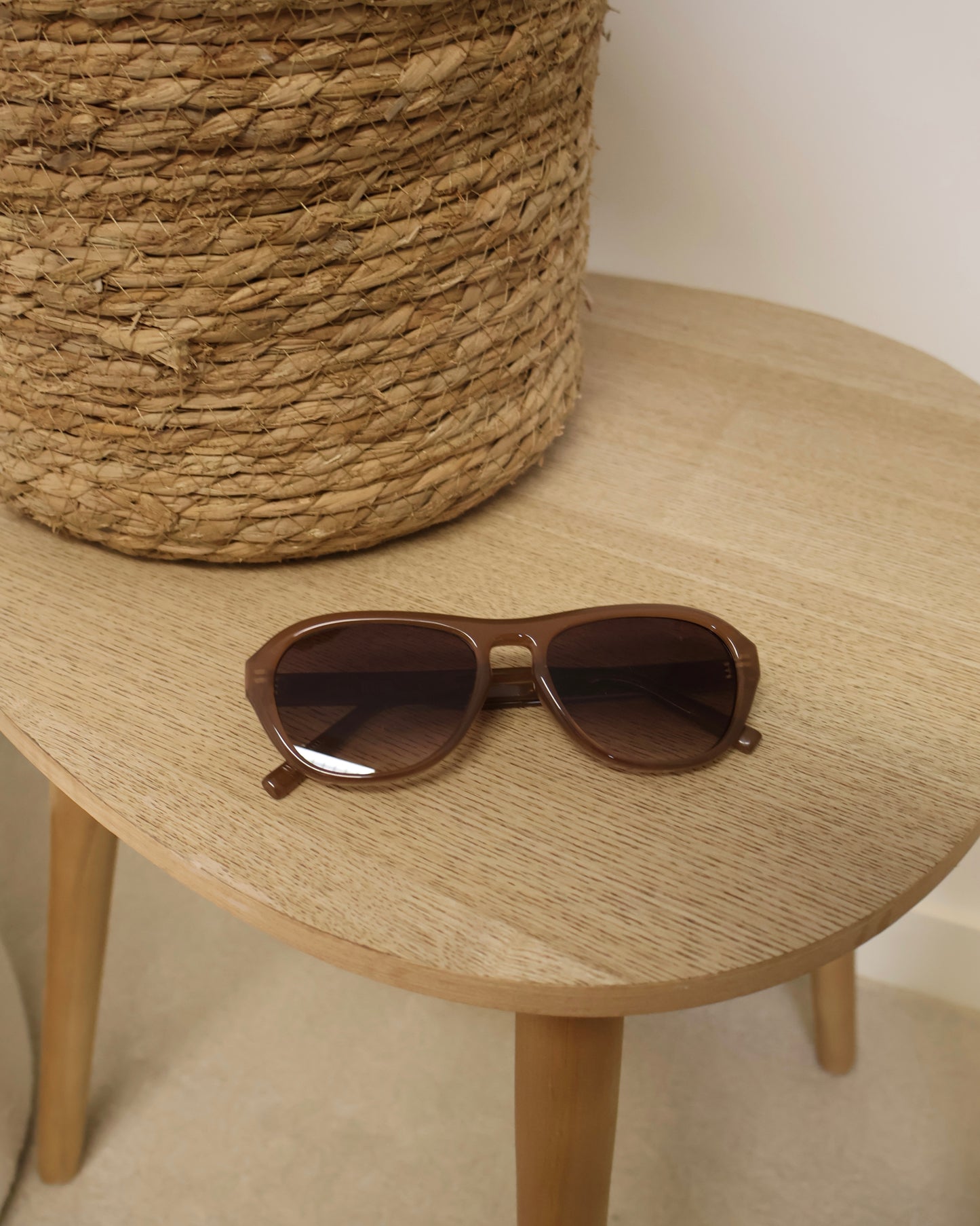 Zonnebril CapeiResin LaLunaTheLabel Mocha