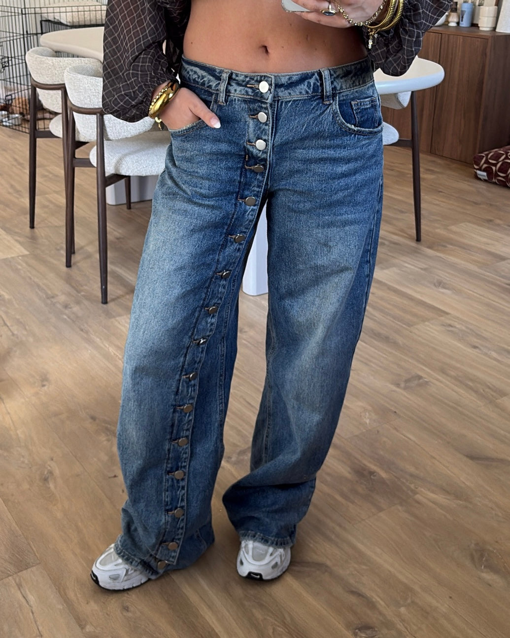 Jeans Puck LaLunaTheLabel 5229 Blauw