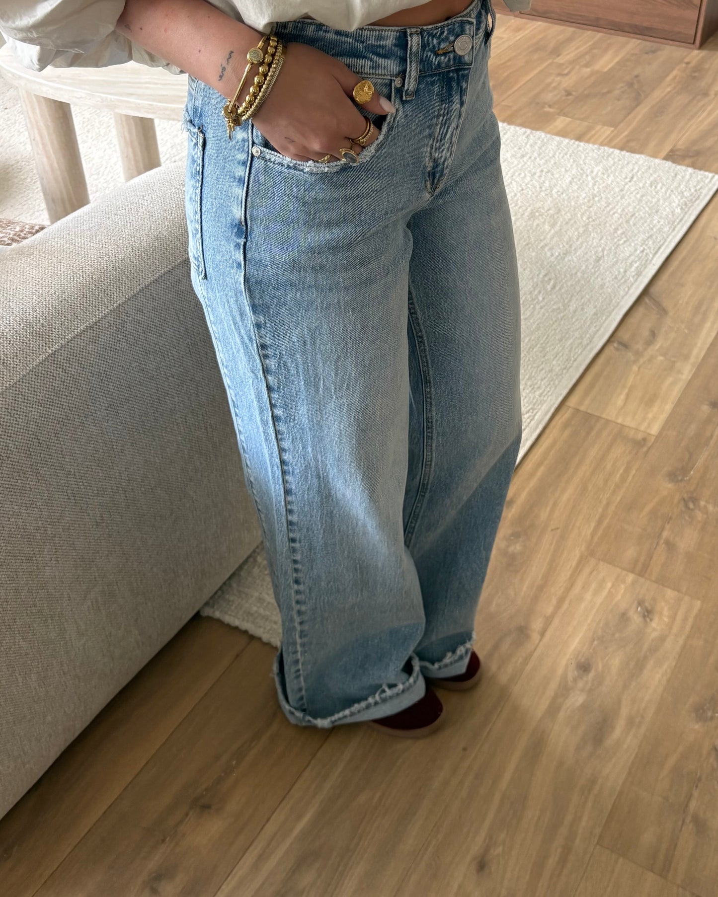 Jeans EliseVera LaLunaTheLabel W3798 Blauw
