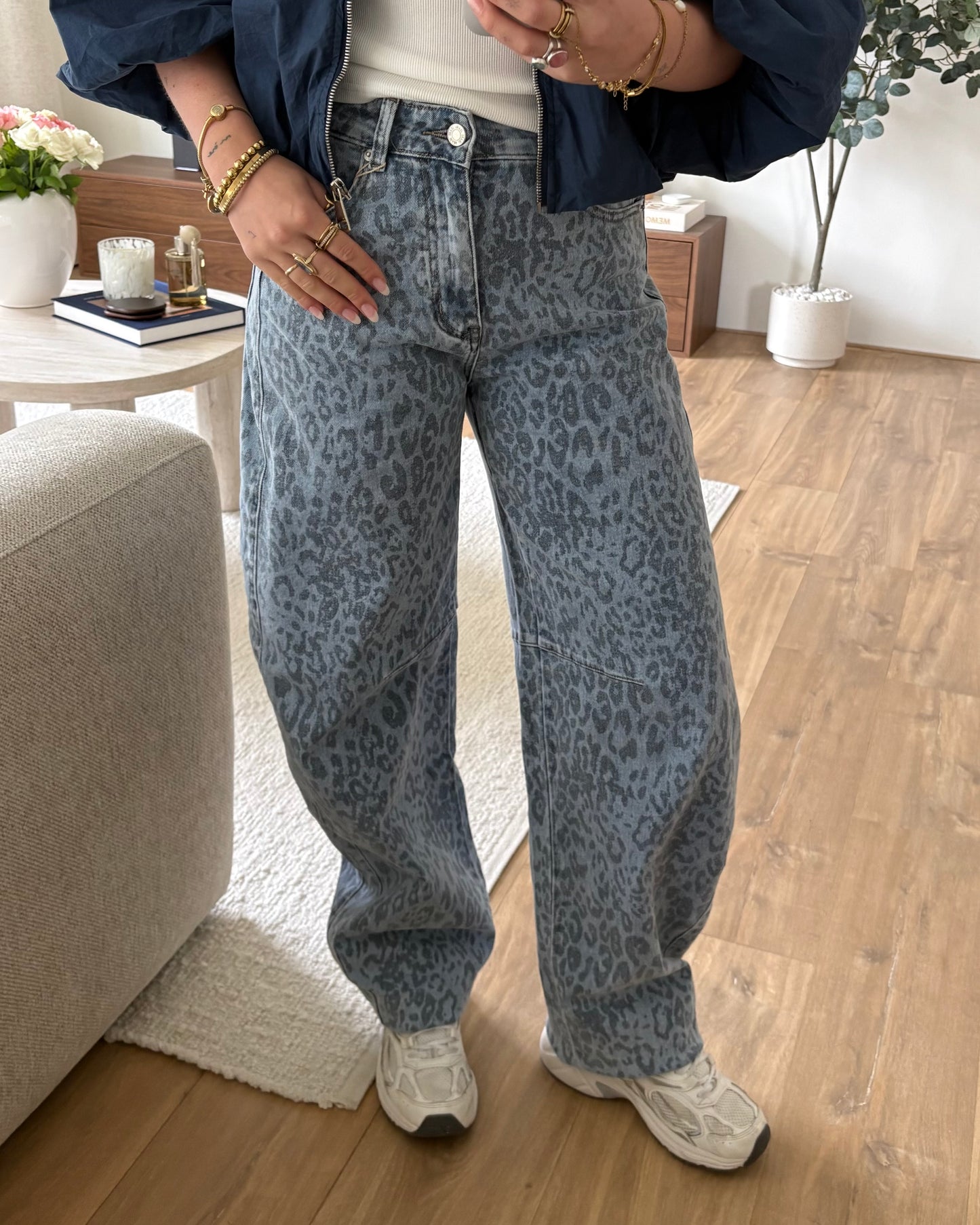 Jeans FleurLina LaLunaTheLabel Y3361-1 Blauw-Panter