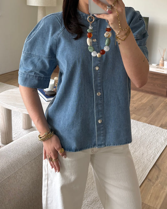 Top JeanEsmee LaLunaTheLabel C89073 Blauw