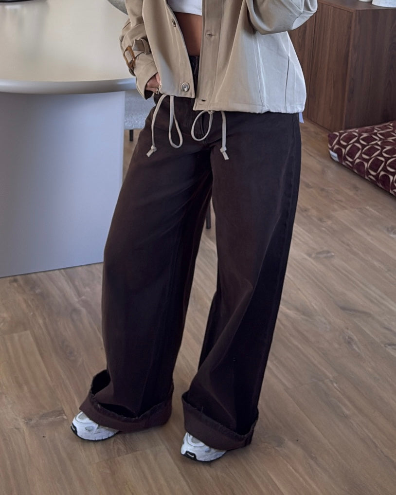 Jeans Milou LaLunaTheLabel 2862-C Bruin