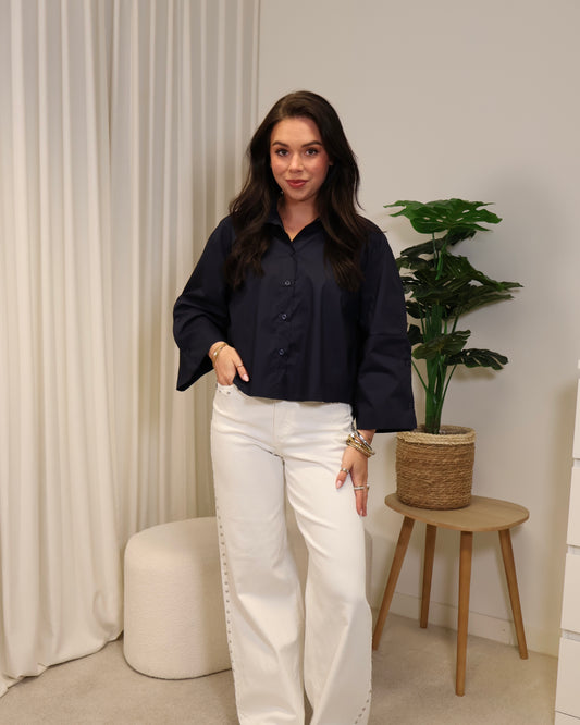 Blouse IndyNoof LaLunaTheLabel 59100 Navy