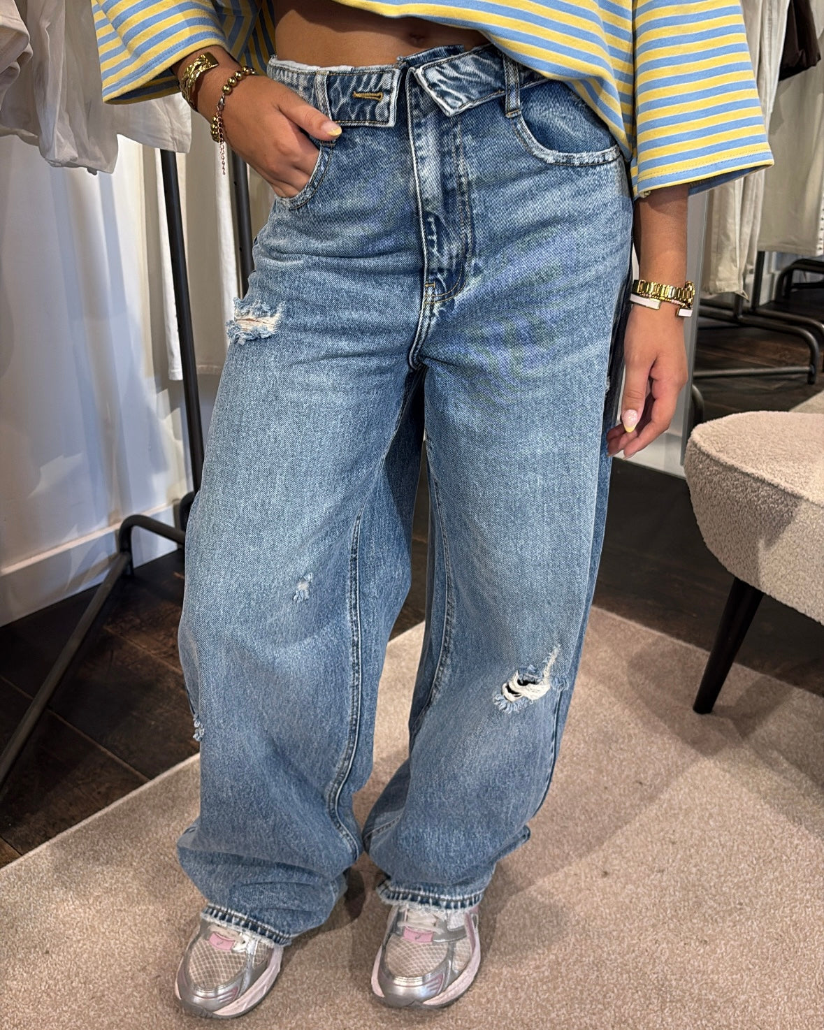 Jeans KikiSaar LaLunaTheLabel W3931 Blauw