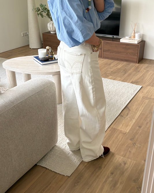 Balloon Jeans NovaElise LaLunaTheLabel W3717-B Creme