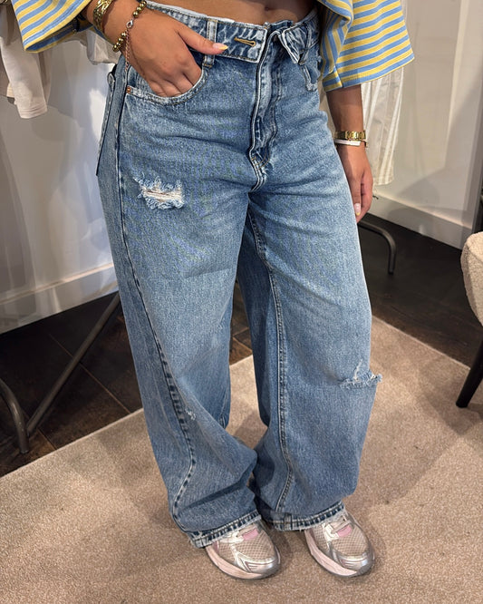 Jeans KikiSaar LaLunaTheLabel W3931 Blauw