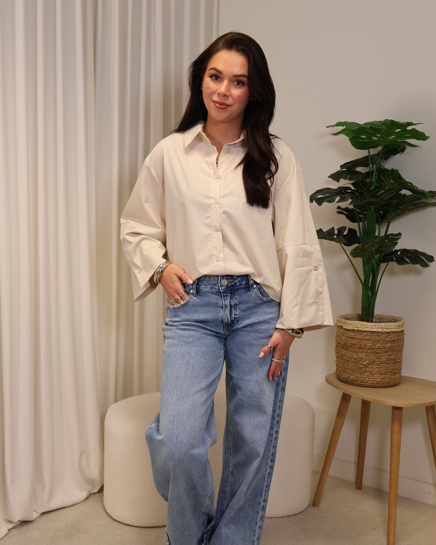 Blouse IndyNoof LaLunaTheLabel 59100 Beige