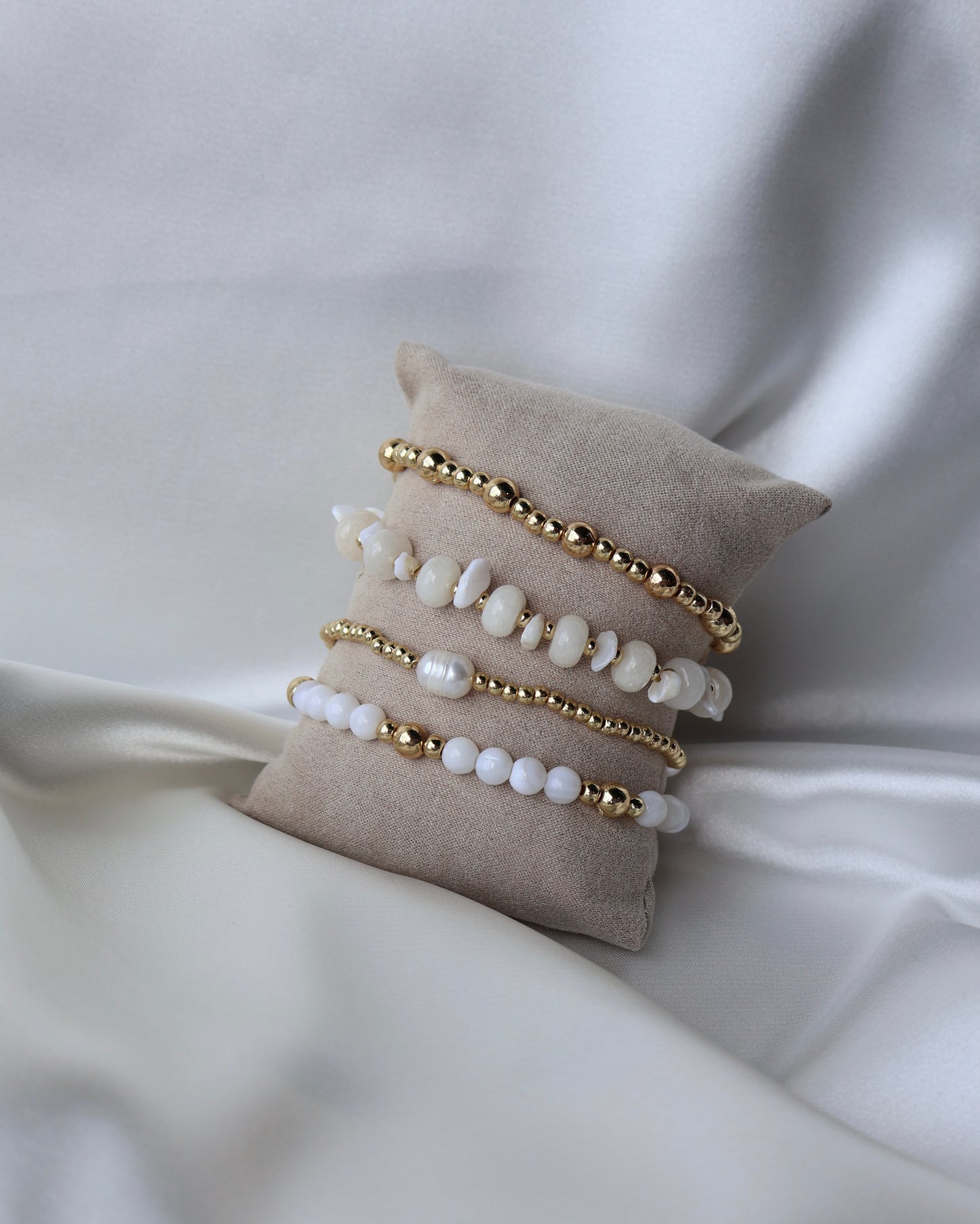 Armband Moon LaLunaTheLabel 1001 Goud-Wit