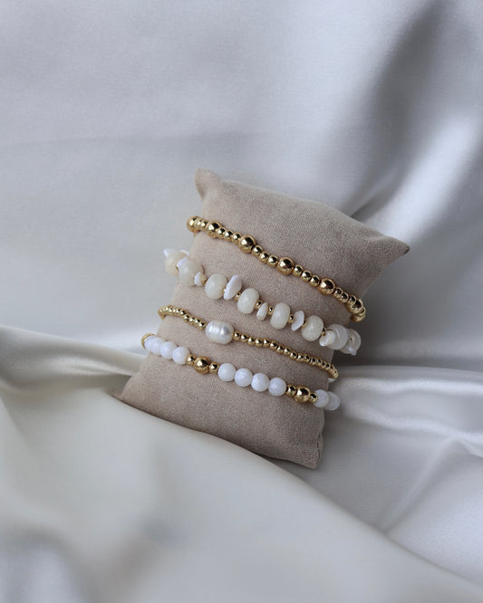 Armband Moon LaLunaTheLabel 1001 Goud-Wit