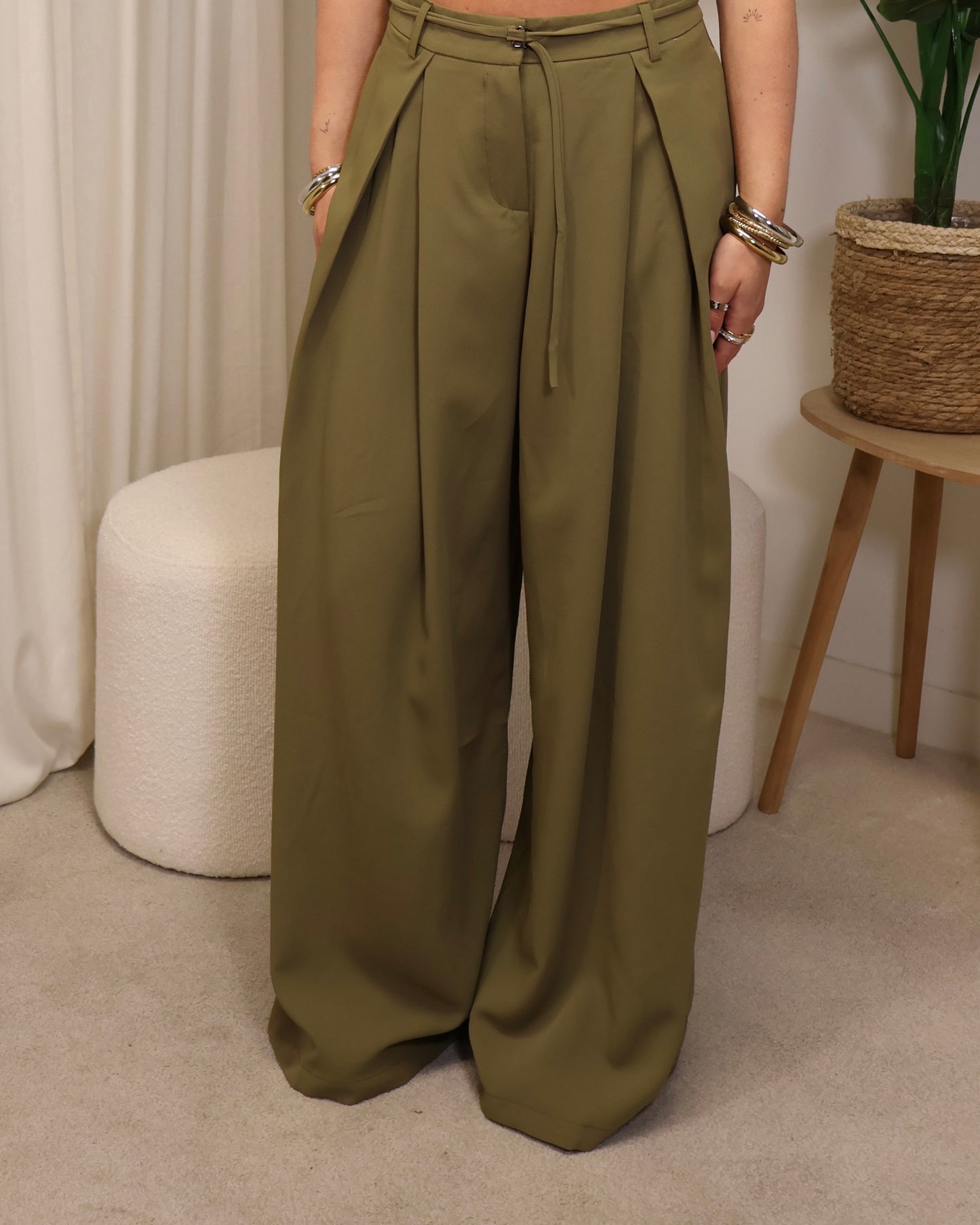 Pantalon AnnaSara LaLunaTheLabel 15084 Kaki