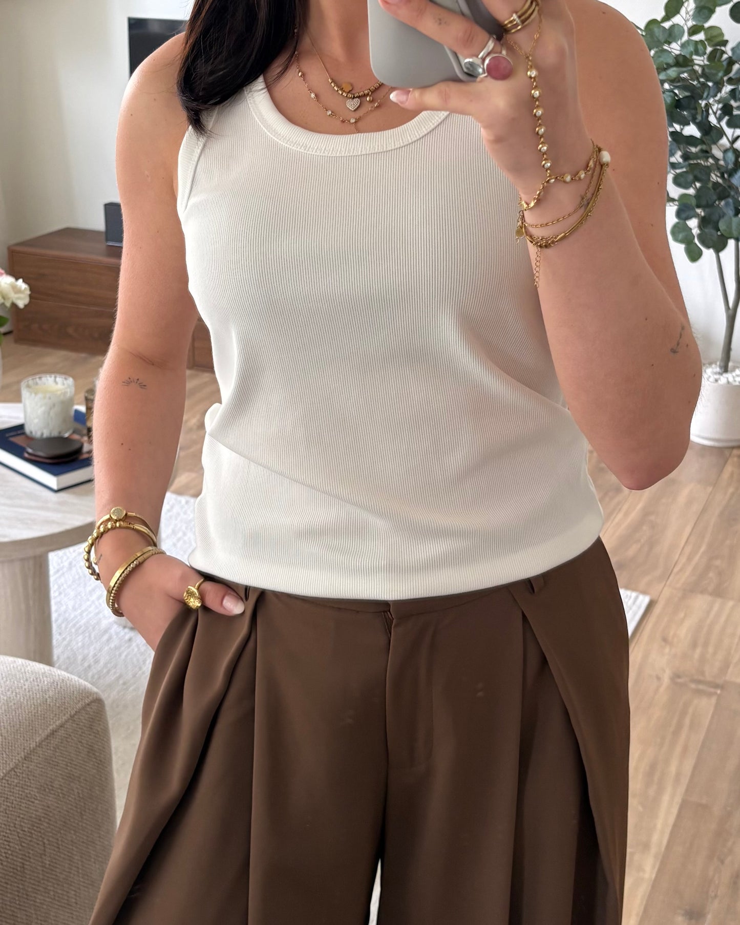 Top IndyJill LaLunaTheLabel FP15554# Creme
