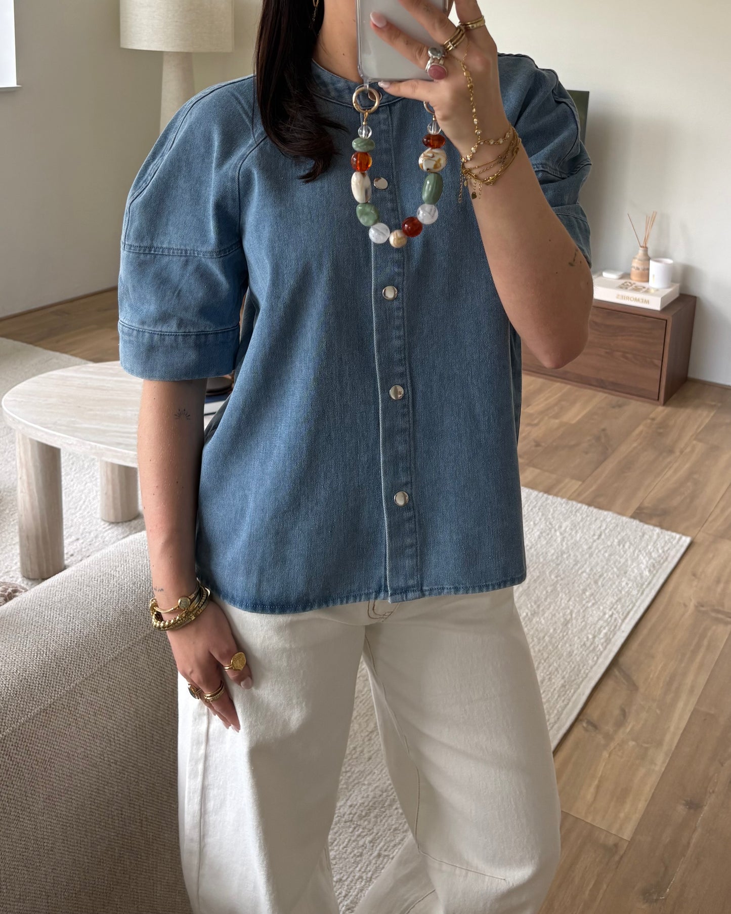Top JeanEsmee LaLunaTheLabel C89073 Blauw