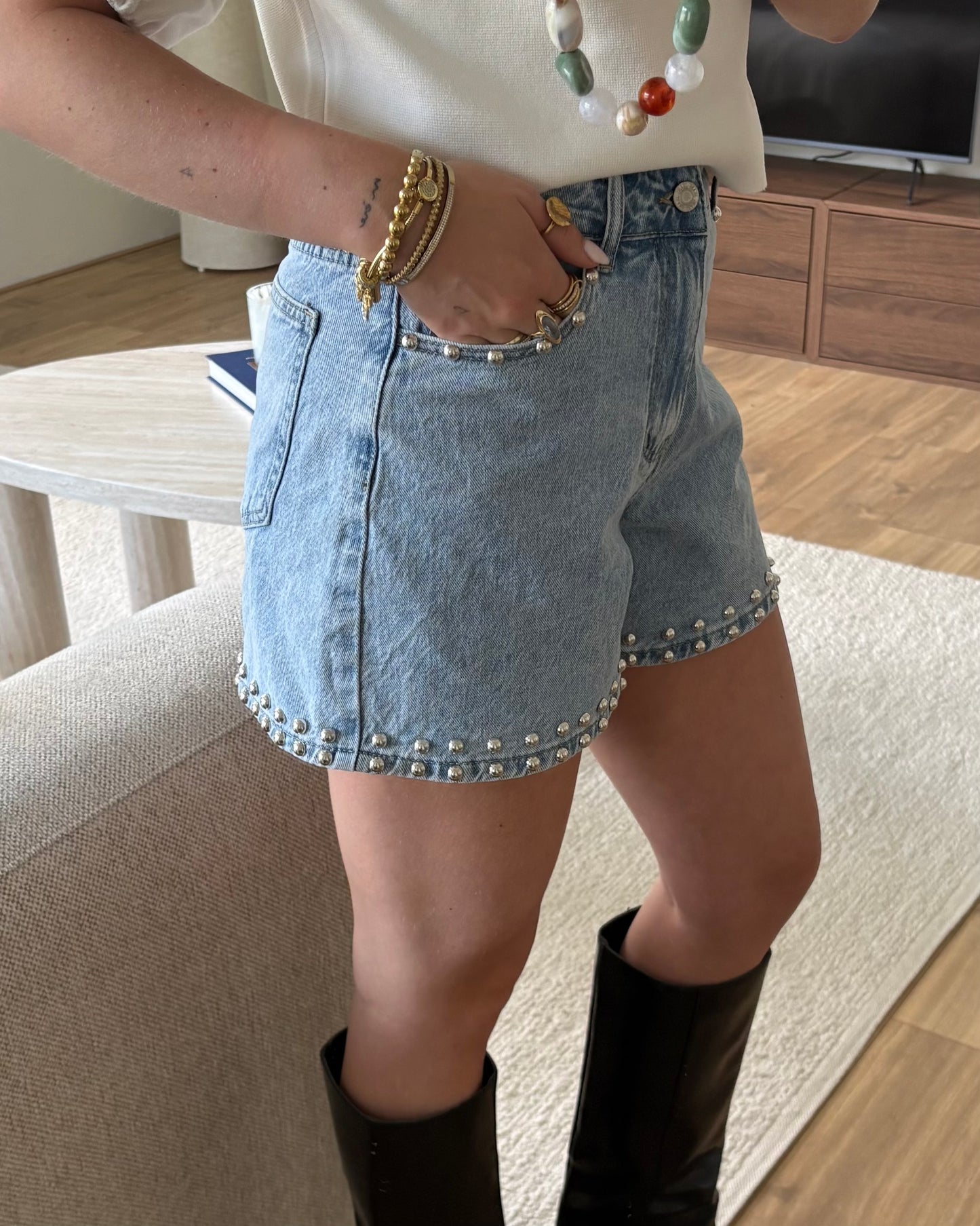 Short MilaStud LaLunaTheLabel RD9177 Blauw
