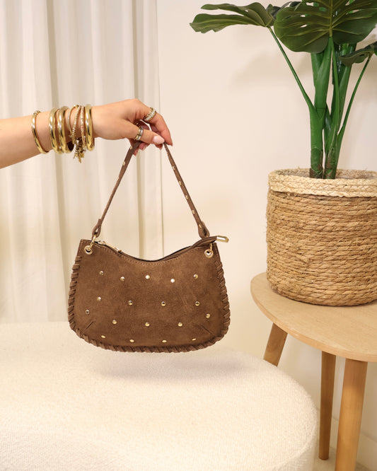 Tas Casey LaLunaTheLabel 54810 Suède-Taupe