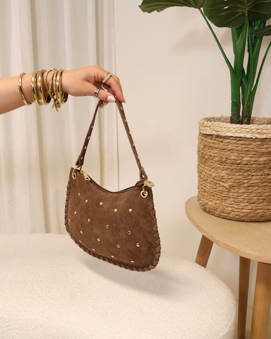 Tas Casey LaLunaTheLabel 54810 Suède-Taupe