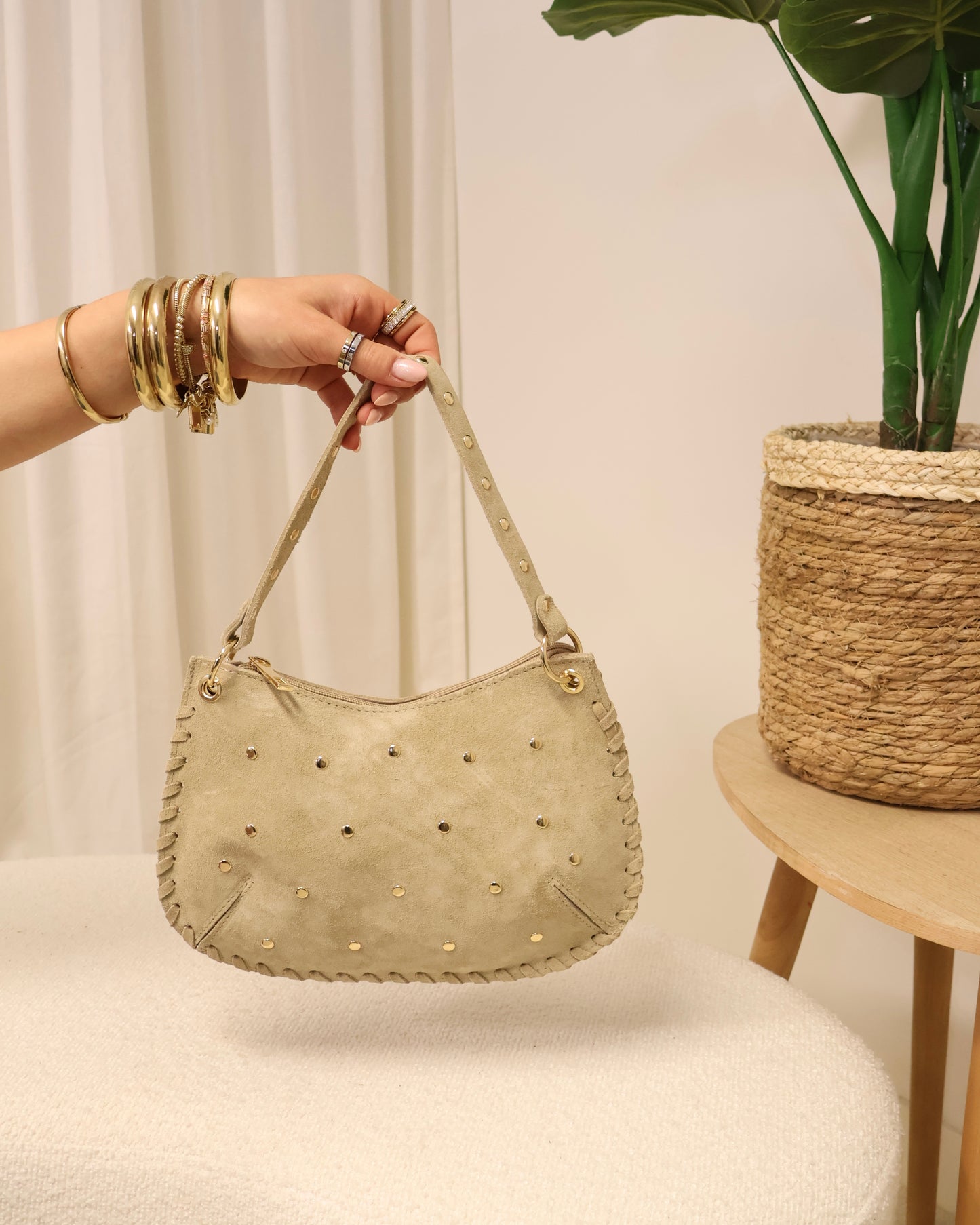 Tas Casey LaLunaTheLabel 54810 Suède-Sand