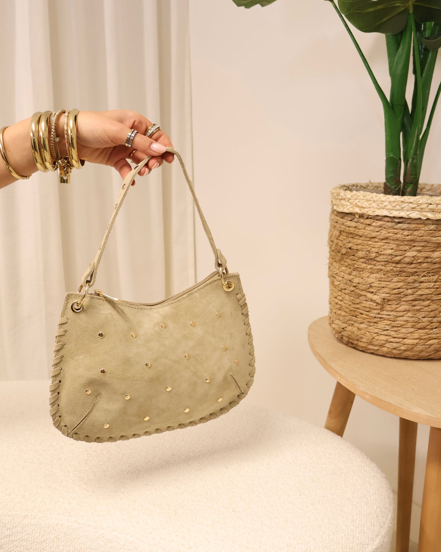 Tas Casey LaLunaTheLabel 54810 Suède-Sand
