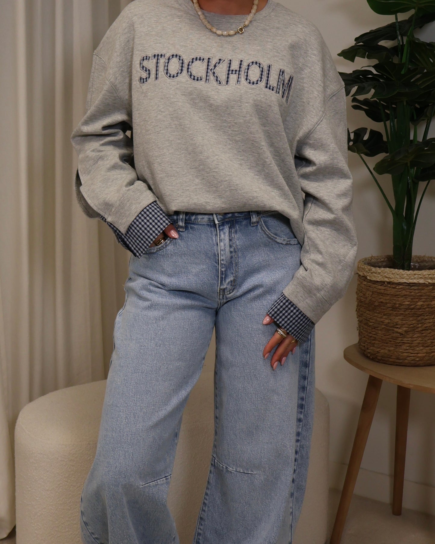 Trui LotteSara LaLunaTheLabel R5781 Grijs