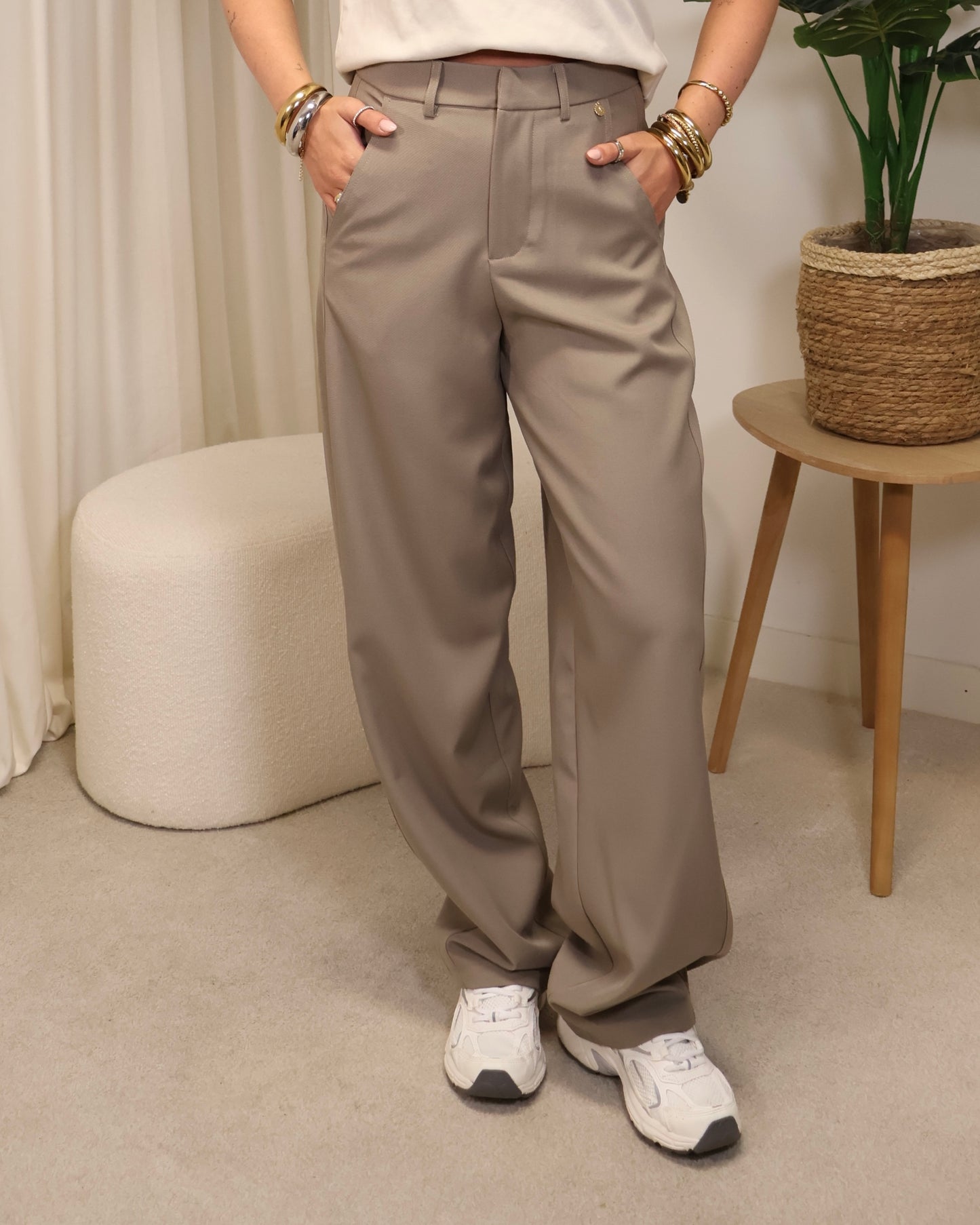 Pantalon LumiNoor LaLunaTheLabel 55830 Taupe