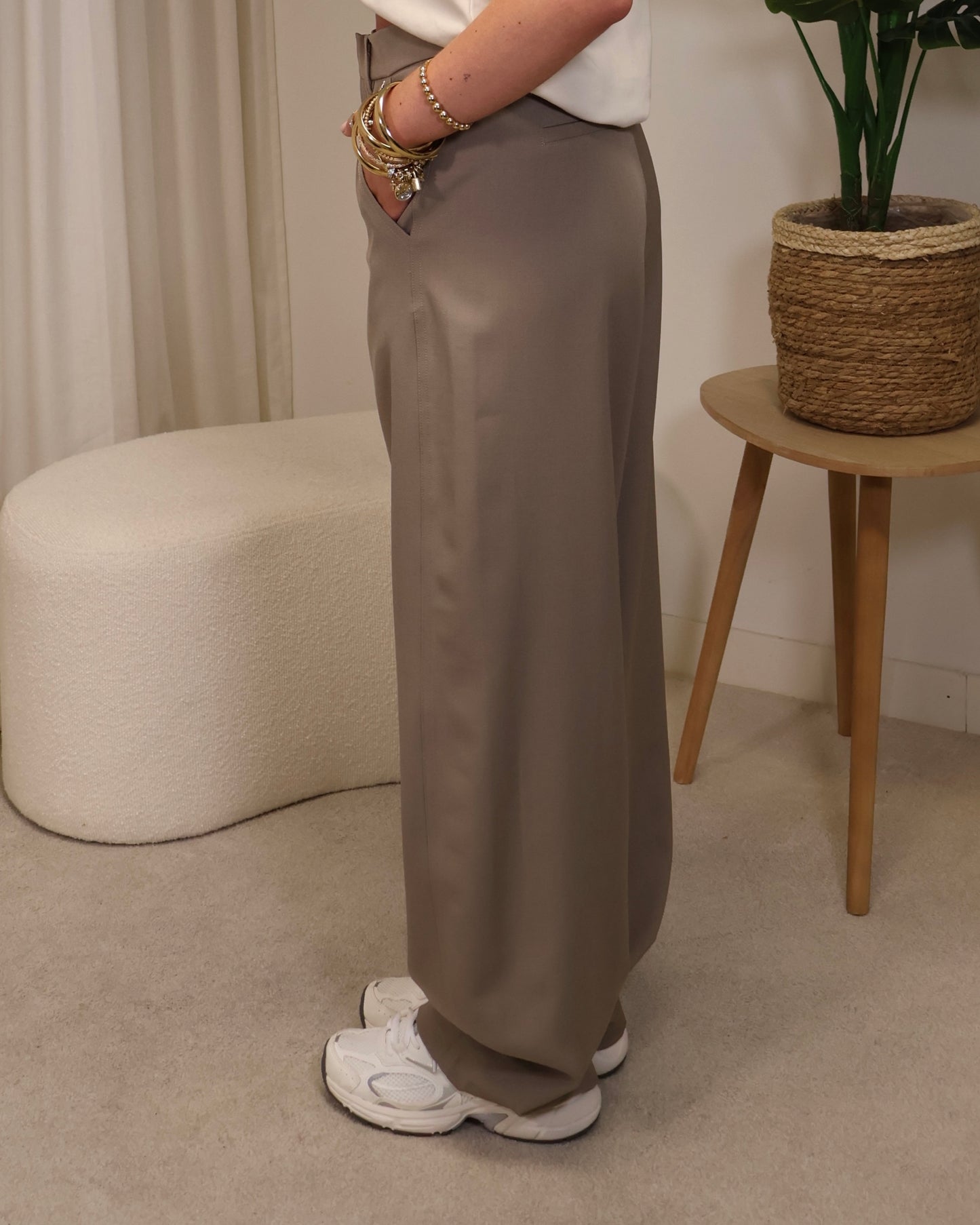 Pantalon LumiNoor LaLunaTheLabel 55830 Taupe