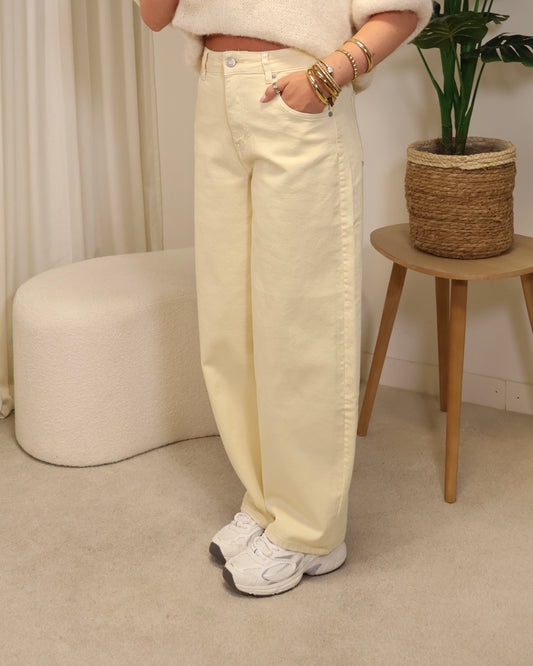 Baloon Jeans LivAmara LaLunaTheLabel 9111 Butter-Yellow