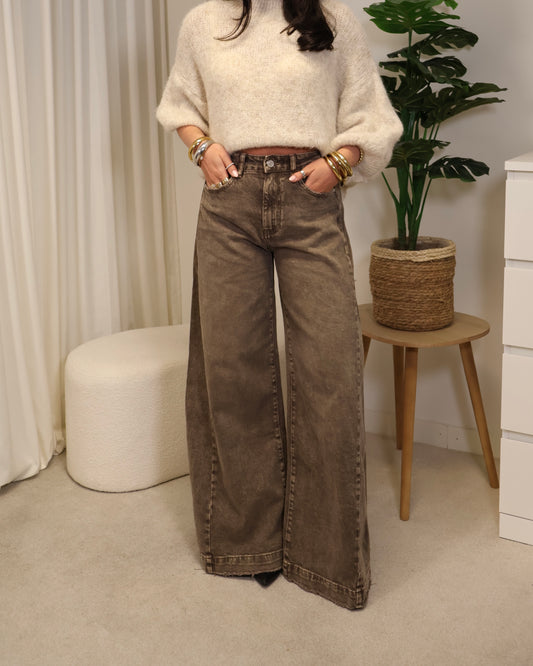 Jeans MillaJade LaLunaTheLabel W3895 Taupe