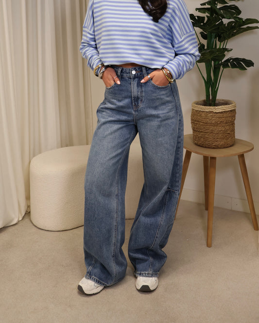 Jeans AmyRose LaLunaTheLabel DS9027A Blauw