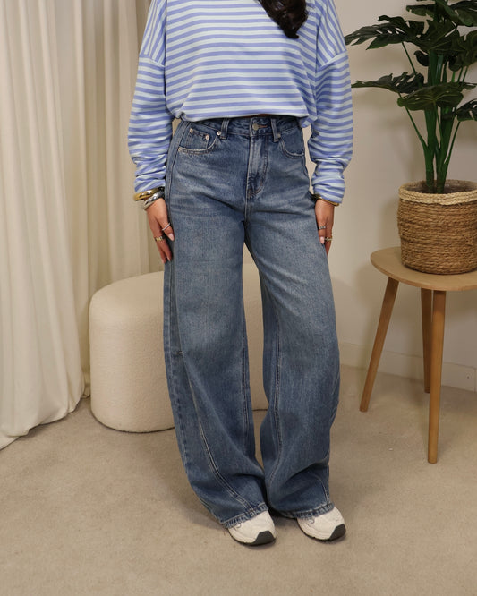 Jeans AmyRose LaLunaTheLabel DS9027A Blauw